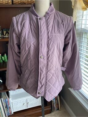 Mountain Horse Equestrian Quilted Lavender Jacket Vest Adjustable. EUC